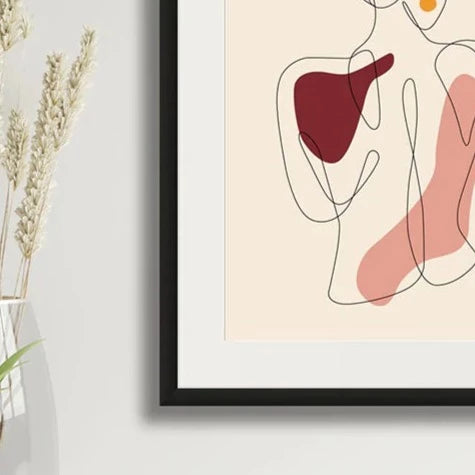 ROSEWOOD FIGURATIVE LINE ART