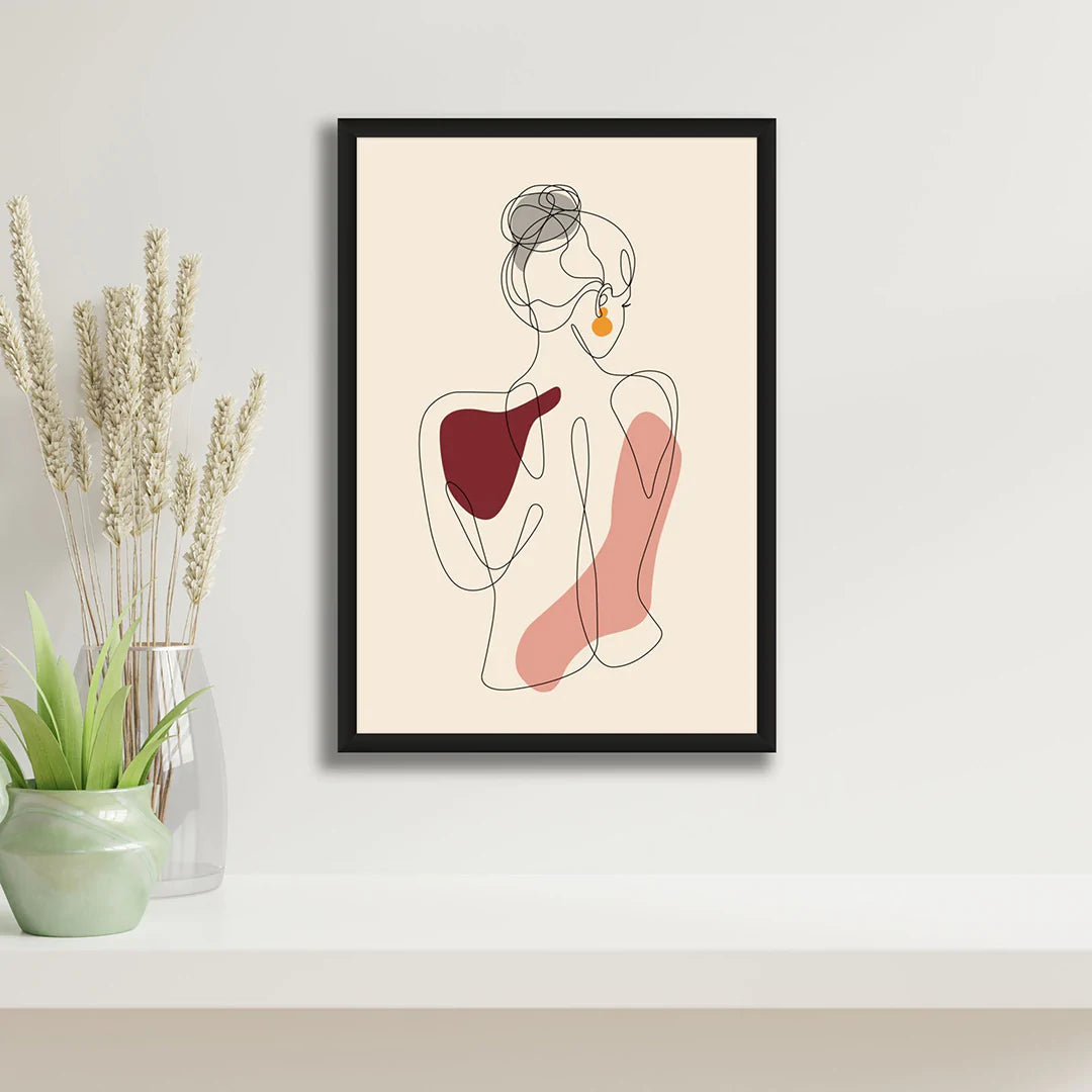 ROSEWOOD FIGURATIVE LINE ART