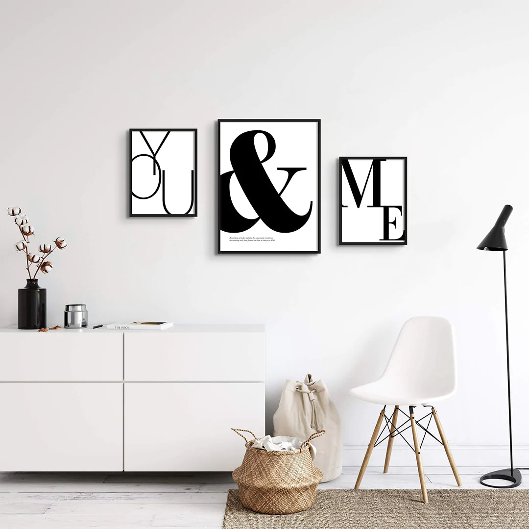 YOU & ME ASYMMETRICAL WALL GALLERY SET