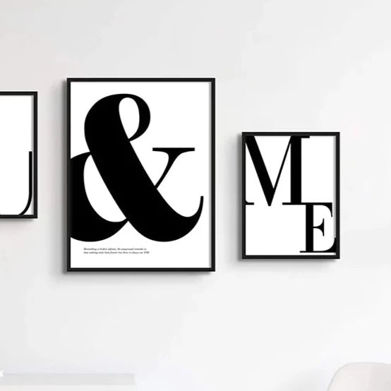 YOU & ME ASYMMETRICAL WALL GALLERY SET